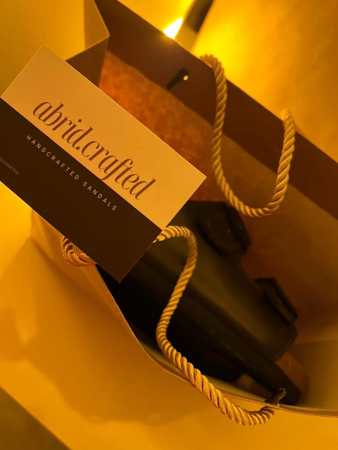 ABRID gift bag and card